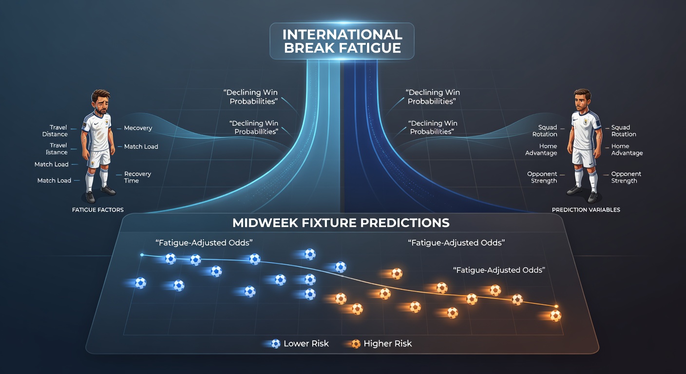 Data visualization showing performance drops in football matches following international breaks