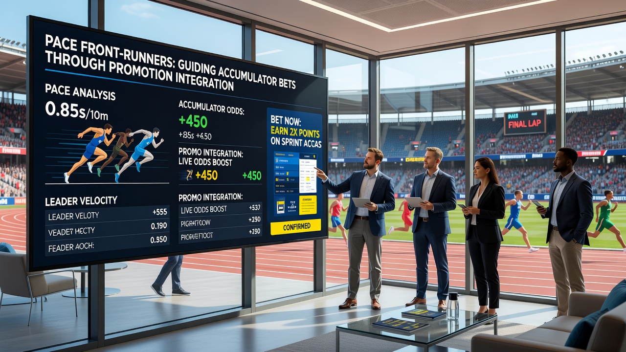 Accumulator bet slip showing sprint selections with promotional multiplier indicators